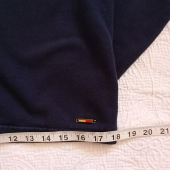 Tommy Hilfiger Cardigan Sweater Womens Navy Blue S Petite 100% Cotton - Picture 10 of 11